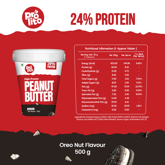 High Protein Oreonut Peanut Butter – Cookies & Cream