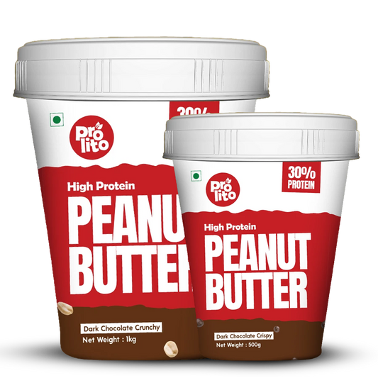 Dark Chocolate Crunchy Peanut Butter 1kg + Dark Chocolate Crispy Peanut Butter 500g Combo
